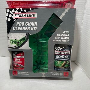 Finish Line Pro Chain Cleaner w/ 2oz DRY Chain Lubricant w/4oz EcoTech Degreaser